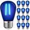Luxrite S14 LED Edison Blue Light Bulbs 0.5W Colored Bulb for String Lights E26 Base, 12PK LR21733-12PK - alternate 1